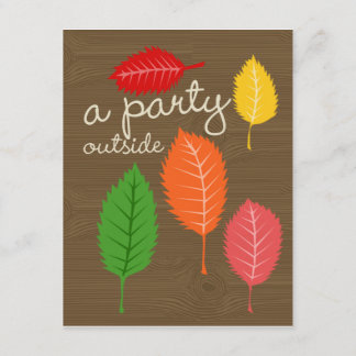 Convite uma festa fora