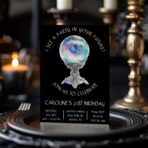Convite Uma festa no seu futuro, Crystal Ball Aniversário
