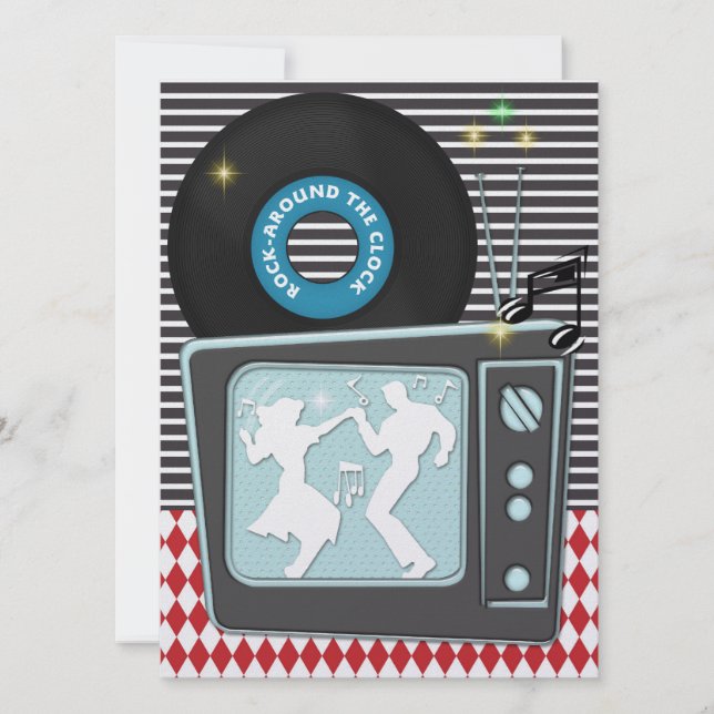 Convite Uma festa royally Rockin' 2 - SRF (Frente)