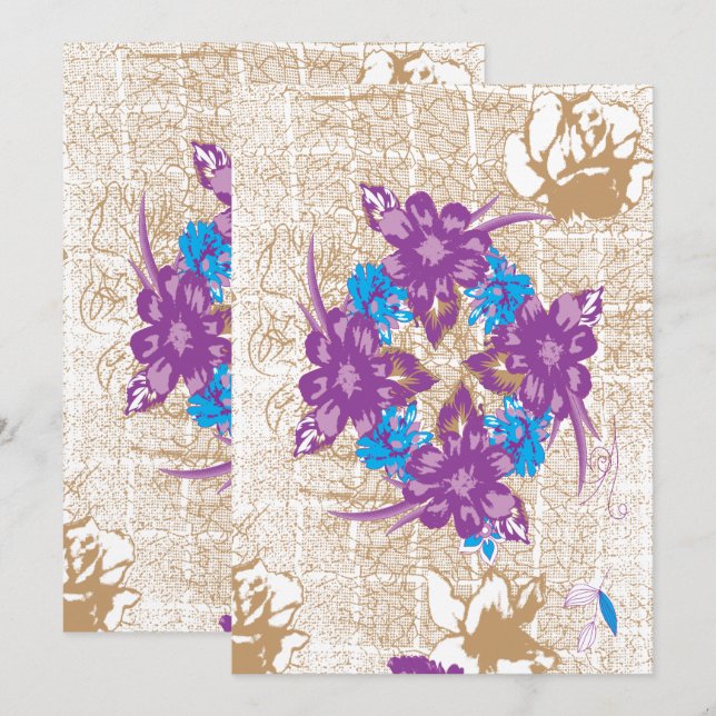 Convite Uma forma Eterno de anunciar sua celebração (Frente/Verso)