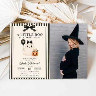 Convite Uma Foto de Chá de Bebê Little Boo