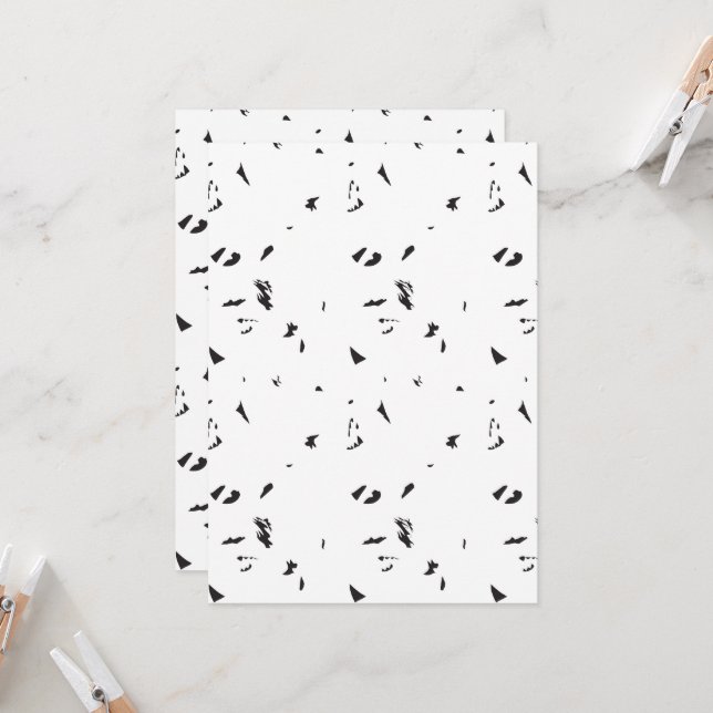 Convite uma foto preto e branco de um bando de pássaros (Frente/Verso In Situ)