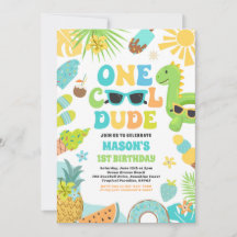 Uma Legal Festa de primeiro aniversario Tropical d