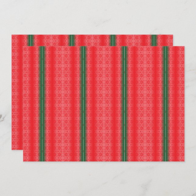 Convite Uma maçã vermelha brilhante senta-se numa superfíc (Frente/Verso)