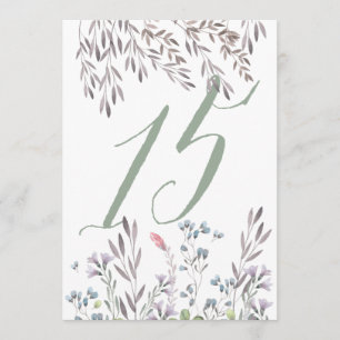 Convite Uma Mesa de Casamento com Flores Silvestres Nº 15