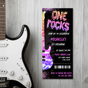 Convite Uma Música Rocks Pensava Que Era Um Bilhete De Con
