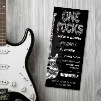 Convite Uma Música Rocks Pensava Que Era Um Bilhete De Con