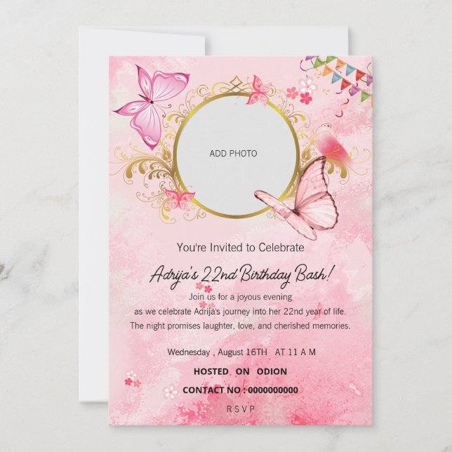 Convite Uma Noite de Celebração (Frente)