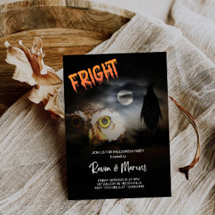 Convite Uma Noite de Susto com Coruja e Fantasma - Dia das