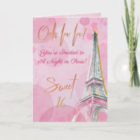 Uma noite em Paris Dourada Torre Eiffel Doce 16