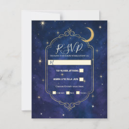 Convite Uma Noite Entre As Estrelas Céu Celestial RSVP