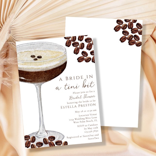 Convite Uma Noiva em um Chá de Panela Martini Tini Bit Bri (Criador carregado)