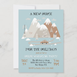 Convite Uma nova casa para a festa do aquecimento das casa