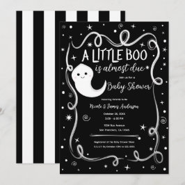 Convite Uma pequena Boo está quase chegando Festa de bebê 