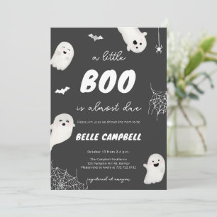 Convite Uma pequena Boo está quase chegando Festa de Chás