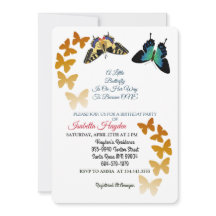 Uma Pequena Borboleta Está A Caminho Do Aniversári