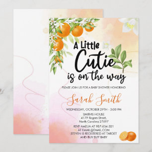 Convite Uma Pequena Cutie está a caminho do Chá de frald