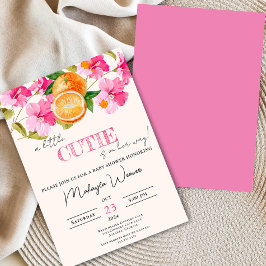 Convite Uma Pequena Cutie está no caminho do Chá de fralda