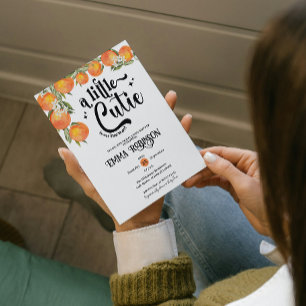 Convite Uma Pequena Cutie Está No Caminho Do Chá de fralda