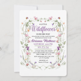 Convite Uma Pequena Flor Silvestre Está a Caminho