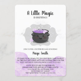 Convite Uma Pequena Mágica Está A Criar Chá de fraldas Por
