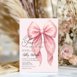 Convite Uma Pequena Pérola Está No Caminho Do Chá de frald