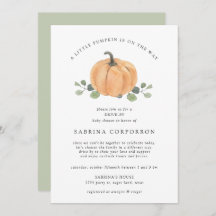 Uma Pequena Pumpkin está no caminho da aquarela