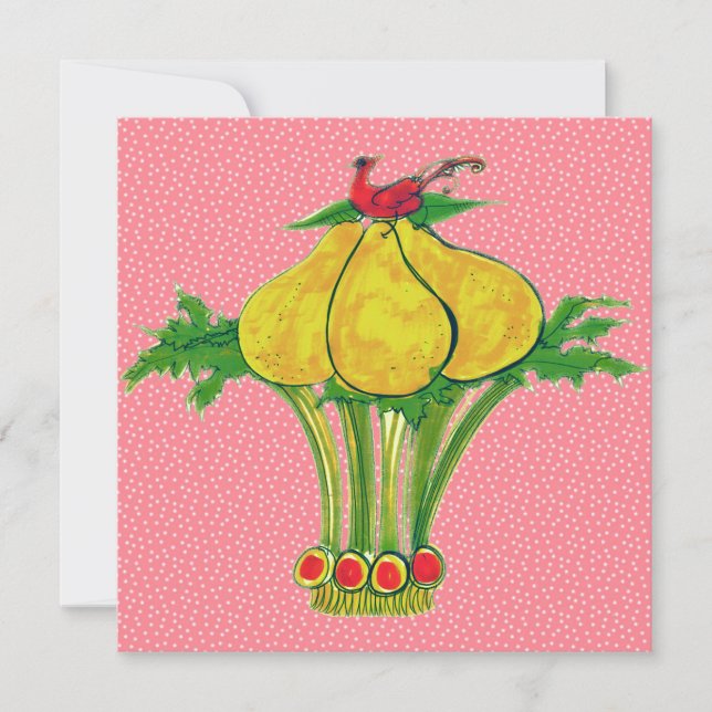 Convite Uma Perdiz numa Pereira (Frente)