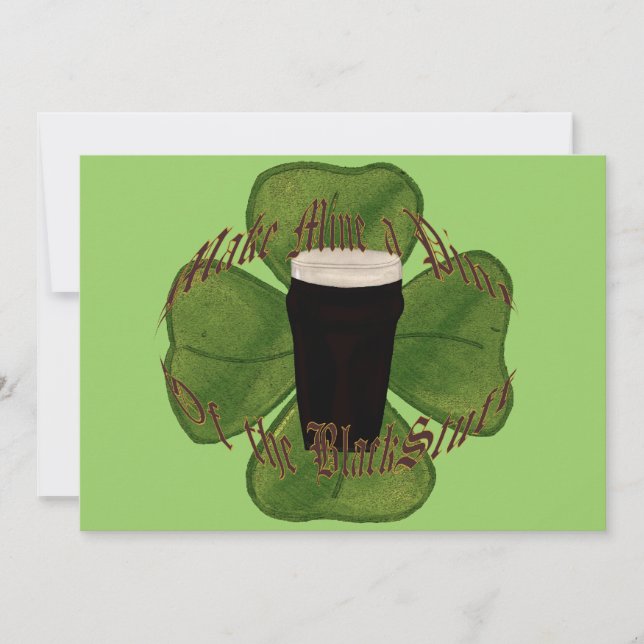 Convite Uma pinta de preto (Frente)