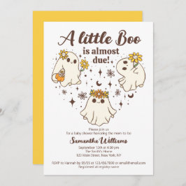 Convite Uma Queda Bestial Um Pequeno Boo É Quase Um Chá de