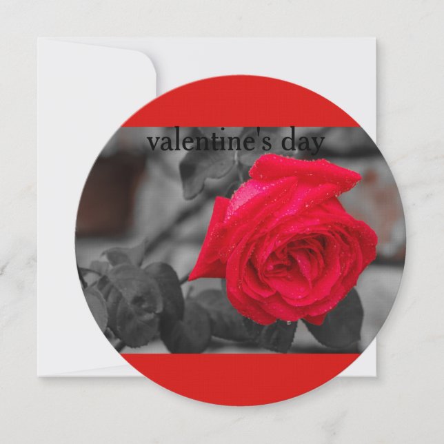 Convite uma rosa para o dia dos namorados no Círculo de Co (Frente)