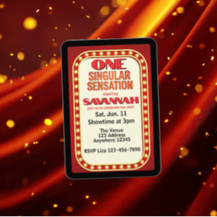 Convite Uma Sensação Singular, 1º Aniversário da Broadway