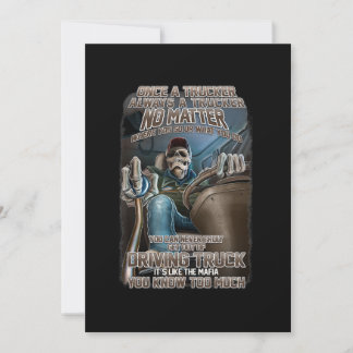 Convite Uma Vez Um Caminhoneiro Sempre É Um Presente Para 