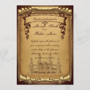 Convite uma vez Wedding