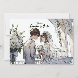 Convite Un Amor Anime: Invitación