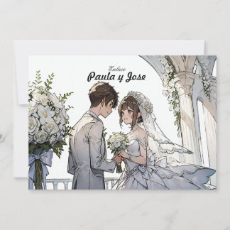 Convite Un Amor Anime: Invitación