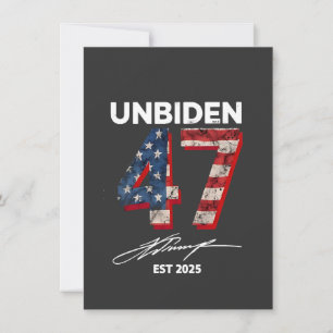 Convite Unbiden 47 Trump Est. 2025 4 De Julho