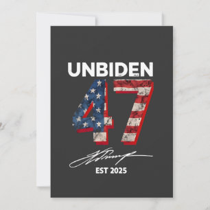Convite Unbiden 47 Trump Est. 2025 4 De Julho