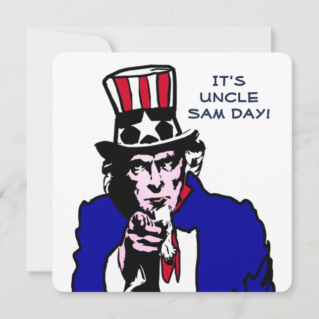 Convite Uncle Sam Day (Frente)