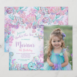 Convite Under the Sea Animals Birthday Invitation