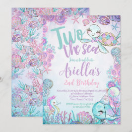 Convite Under the Sea Animals Birthday Invitation