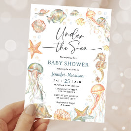 Convite Under The Sea Ocean Baby Shower Gender Neutral