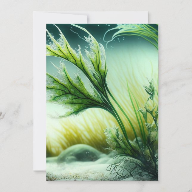 Convite Underwater Majesty (Frente)