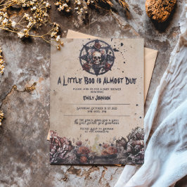 Convite Único de Chá de fraldas Convite Nocturno B