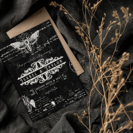 Convite Único para Casamento Alquimia Gótica