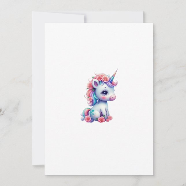 Convite unicorn (Frente)