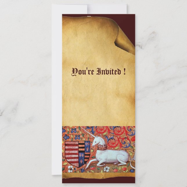 Convite UNICORN, campeão vermelho branco azul-castanho (Frente)