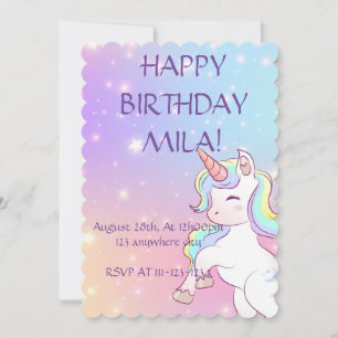 CONVITE UNICORN DE ANIVERSÁRIO