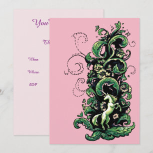 Convite Unicorn Flourish