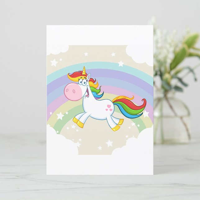 Convite Unicorn Rainbow (Criador carregado)